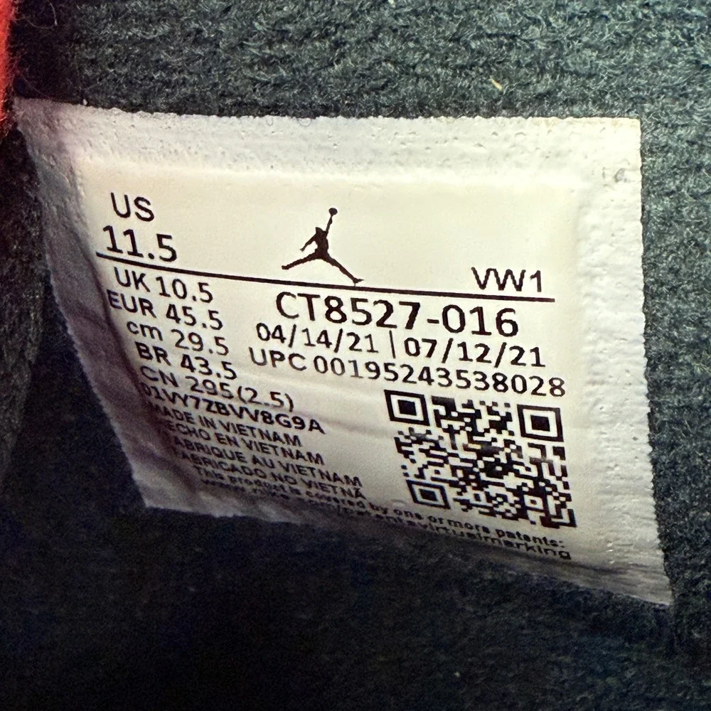 Jordan 4 Retro Red Thunder Black Crimson CT8527-016 Mens 11.5 Basketball Shoes